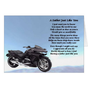 Motorcykel Far Dikt OBS Kort