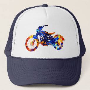 MOTORCYKEL FÄRGMÄTTAD MIX NEON FÄRG KEPS