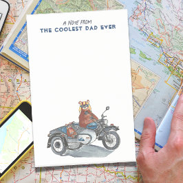 Motorcykel Fars dag Coolest Pappa Post-it Block