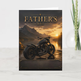 Motorcykel Fars dag Grattiskort Kort