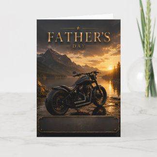 Motorcykel Fars dag Grattiskort Kort