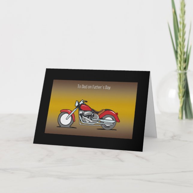 Motorcykel Fars dag Kort (Framsida)
