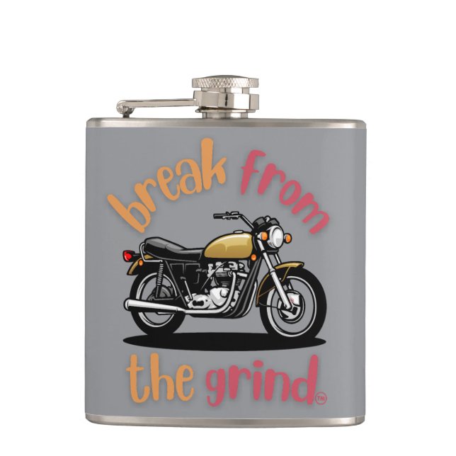 Motorcykel Flask Fickplunta (Framsidan)