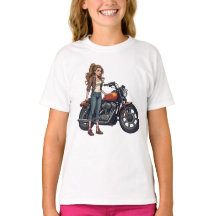 Motorcykel Flicka