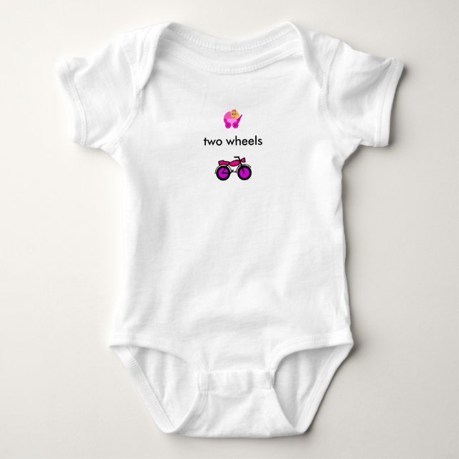 Motorcykel flicka tee shirt (Framsida)