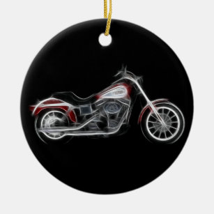 Motorcykel för avbrytarHogHeavyweight Julgransprydnad Keramik
