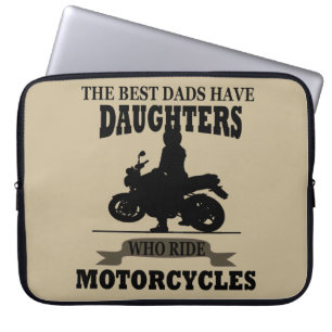 Motorcykel för bästa pappor-dotter laptop fodral