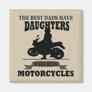 Motorcykel för bästa pappor-dotter magnet