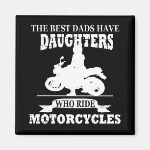 Motorcykel för bästa pappor-dotter magnet