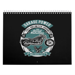 motorcykel för bilverkstäder kalender