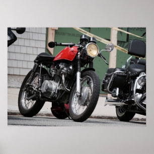 Motorcykel för Brat för vintageCafeRacer från Poster