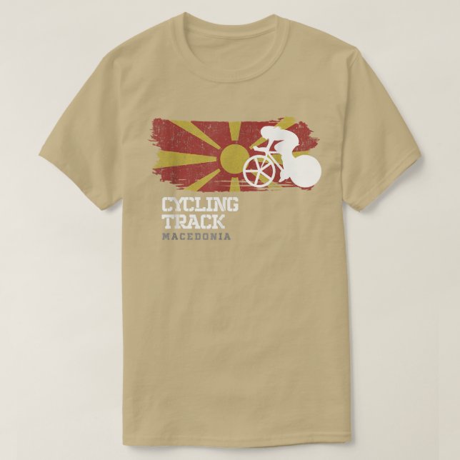 Motorcykel för motorcykelcykel Makedonien väg Bike T Shirt (Design framsida)