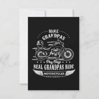Motorcykel för pensionerad Biker Kort