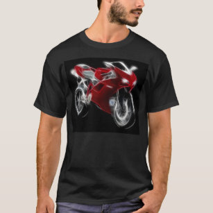 Motorcykel för sportcykeltävla tee