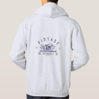 Motorcykel för vintage hoodie