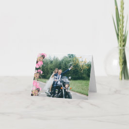 Motorcykel Foto Bröllop - tackkort Kort