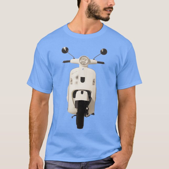 Motorcykel framifrån vintage t shirt (Framsida)