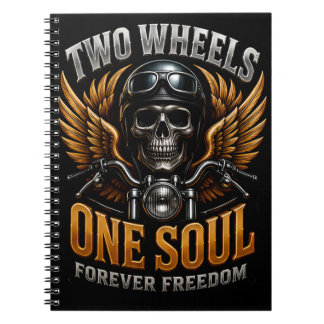 🦅 Motorcykel Frihet Grafik För Förare 🏍️ Anteckningsbok