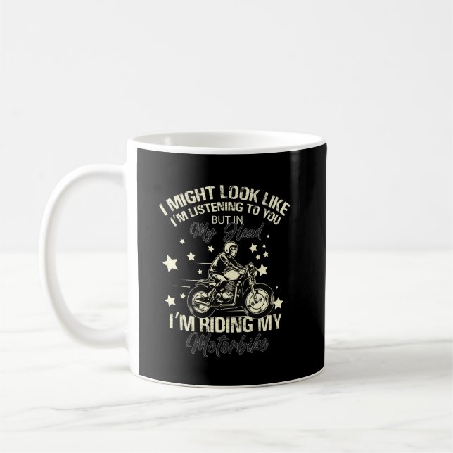 Motorcykel Gift, motorcykelgift, motorcykelpresent Kaffemugg (Vänster)