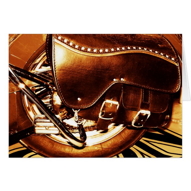 Motorcykel Hälsningskort (Framsidan Horizontal)