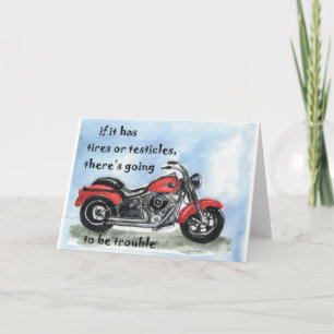 motorcykel Harley Tjock Däck Kort