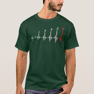Motorcykel Heartslag 6 växel över varvtal Bike T Shirt