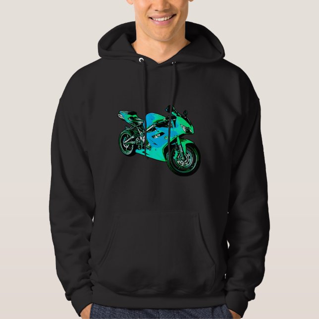 Motorcykel Hoodie (Framsida)