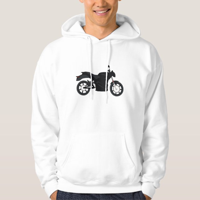 Motorcykel Hoodie (Framsida)