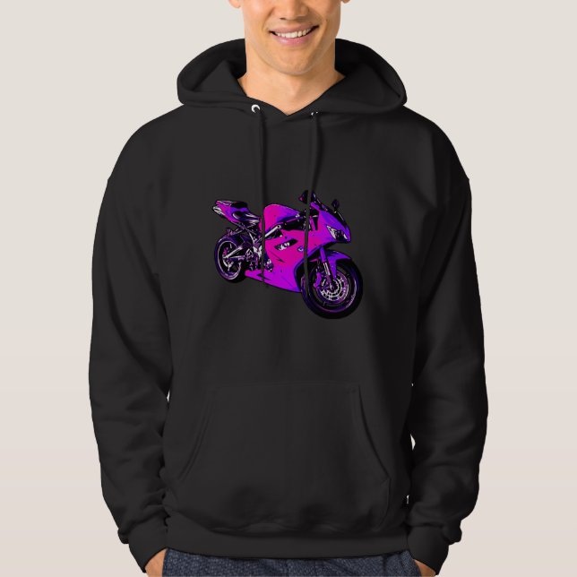 Motorcykel Hoodie (Framsida)