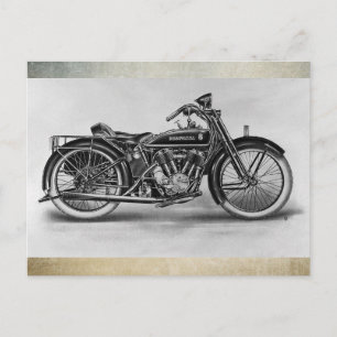 Motorcykel Husqvarna 1926 Vykort