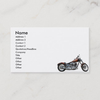 Motorcykel i anpassningsbar visitkort