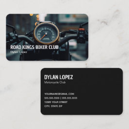 Motorcykel i biker Klubb Visitkort