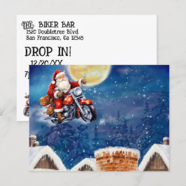 Motorcykel i biker vykort