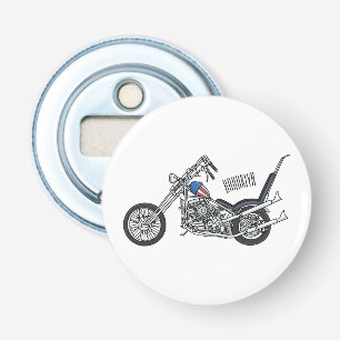 Motorcykel i Chopper 1950-tecknaden, illustration Flasköppnare
