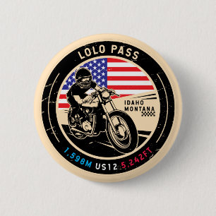 Motorcykel i Lolo Pass Idaho Knapp