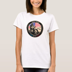 Motorcykel i Lolo Pass Idaho T Shirt