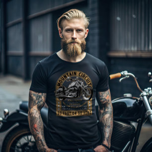 Motorcykel i Retro Millars motorväg T Shirt
