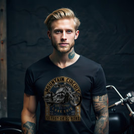Motorcykel i Retro Sjö Erie T Shirt