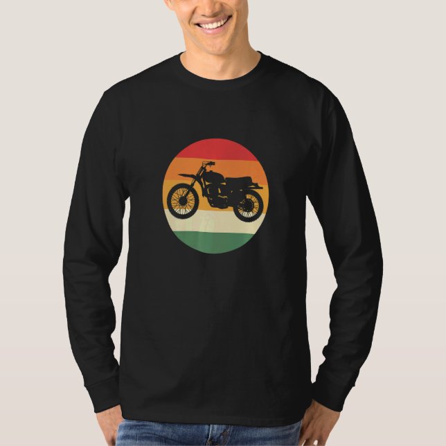 Motorcykel i Retro T Shirt (Framsida)