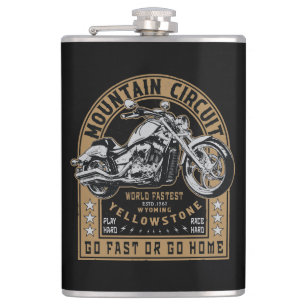 Motorcykel i Retro Yellowstone Fickplunta