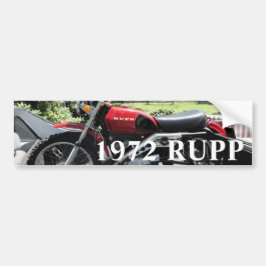 Motorcykel i ruppen 1972 bildekal