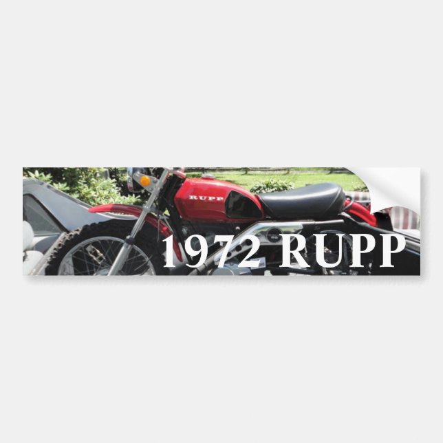 Motorcykel i ruppen 1972 bildekal (Framsidan)