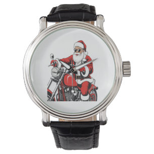 Motorcykel i Santa Riding Armbandsur