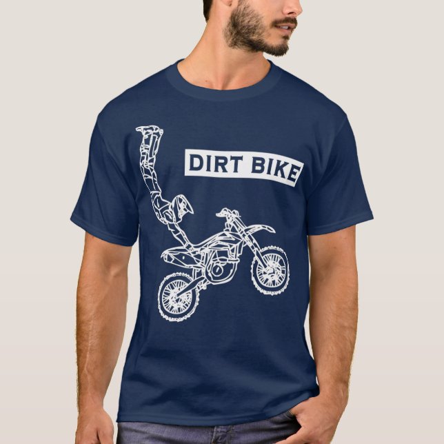 Motorcykel i Tävling i Supercross Motocross-växeln T Shirt (Framsida)