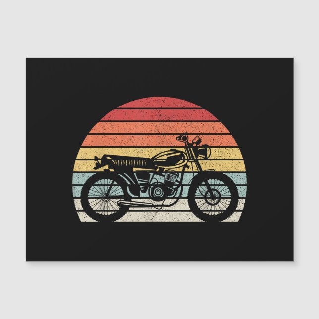 Motorcykel i vintage Retro (Framsida)