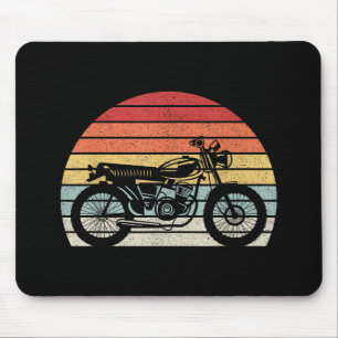 Motorcykel i vintage Retro Musmatta