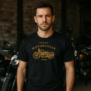Motorcykel i vintage t shirt