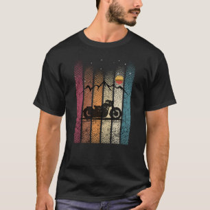 Motorcykel i vintage t shirt