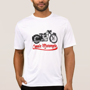 Motorcykel i vintage tee shirt