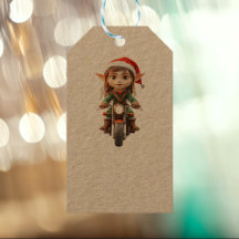 Motorcykel jul Elf Kraft Gift Märkres